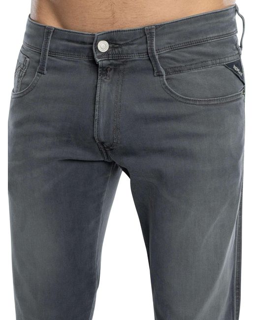 Replay Blue Anbass Slim Jeans for men