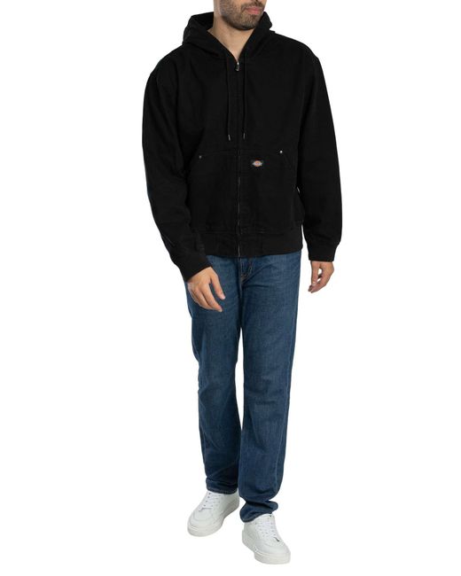 Dickies Black Unlined Canvas Barn Hooded Jacket for men