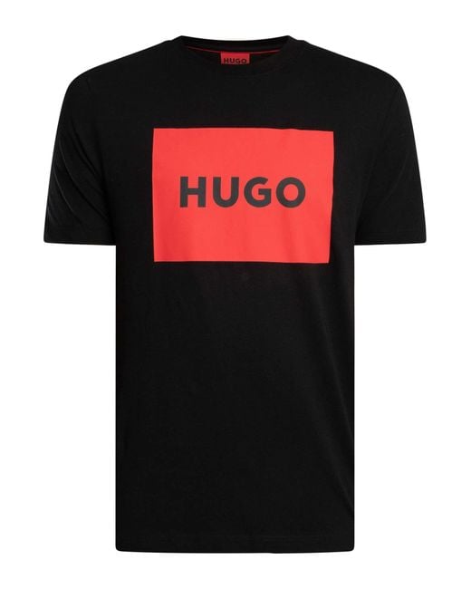 HUGO Black Dulive222 Graphic T-shirt for men