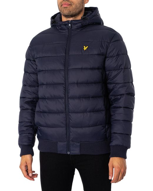 Lyle & Scott Blue Wadded Jacket for men