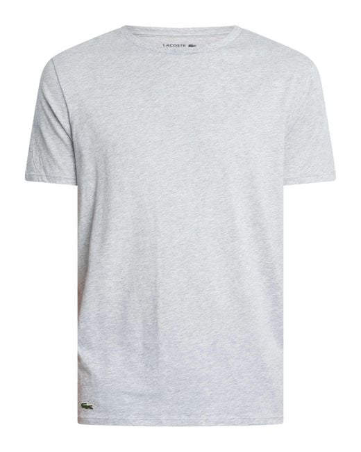 Lacoste Black 3 Pack Crew Lounge T-shirts for men