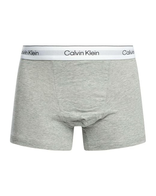 Calvin Klein White 5 Pack Relaxed Fit Trunks for men