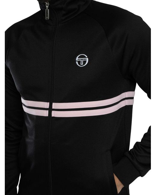 Sergio Tacchini Black Dallas Track Jacket for men