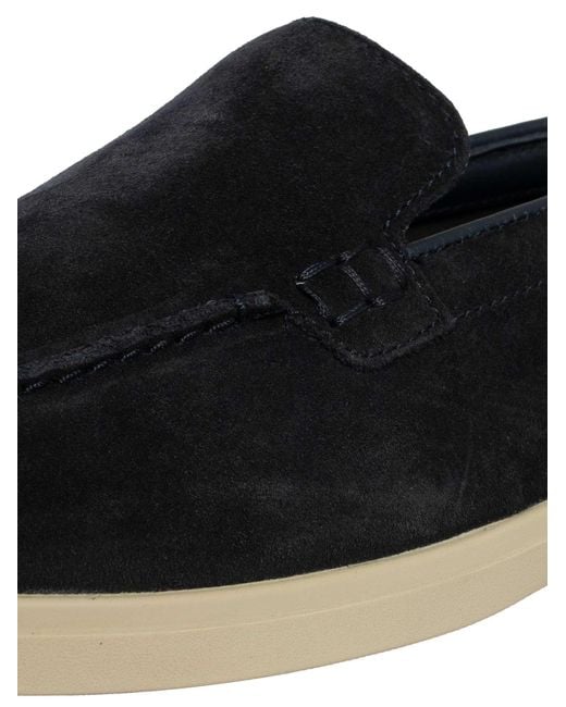 Clarks Black Torford Easy Suede Loafers for men