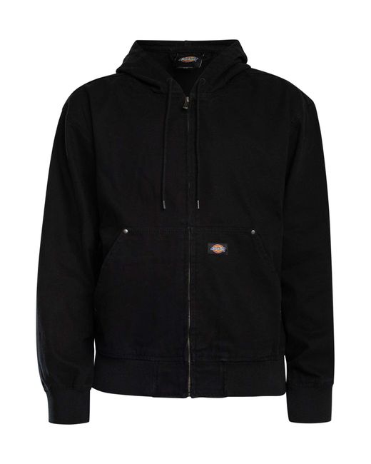 Dickies Black Unlined Canvas Barn Hooded Jacket for men