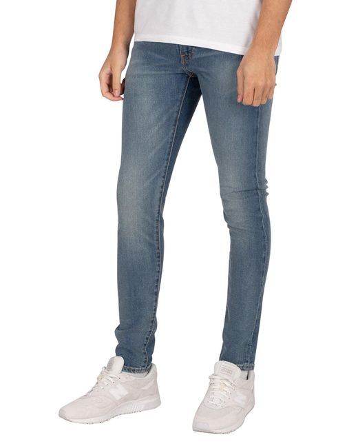 Levi's Denim Skinny Taper Jeans in Blue for Men - Lyst