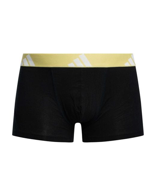 Adidas Black 5 Pack Active Flex Cotton Trunks for men