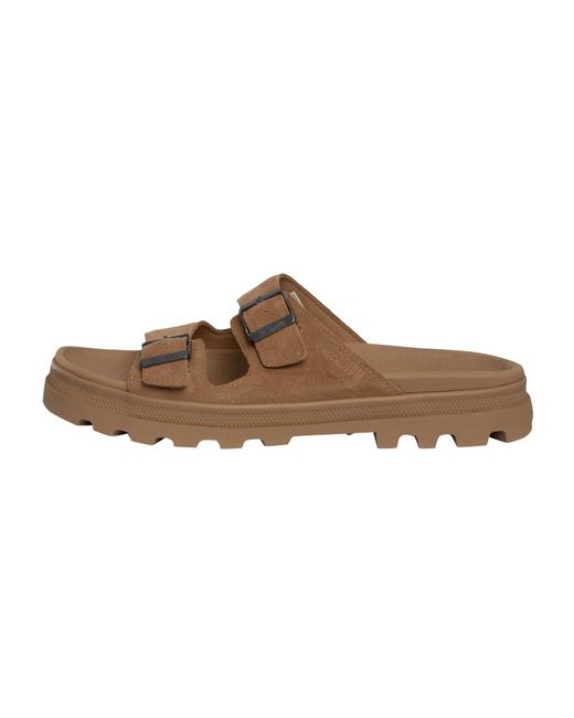 Palladium Brown Dunelite Riviera Suede Sandals for men