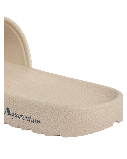 Aquascutum Metallic Iconic Sliders for men
