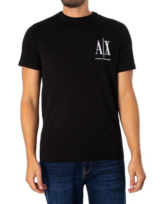 Armani Exchange Black Chest Logo T-shirt for men