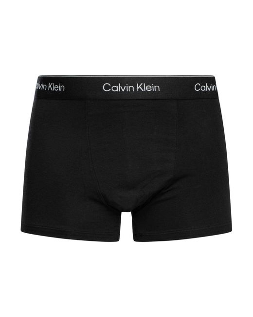 Calvin Klein Black 3 Pack Relaxed Fit Trunks for men