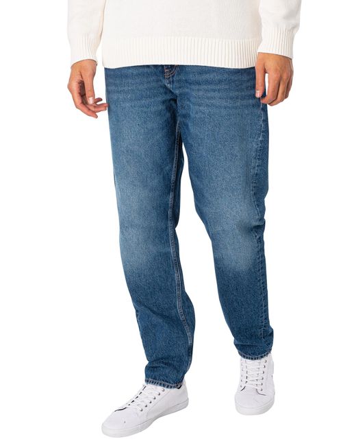 Tommy Hilfiger Blue Isaac Relaxed Tapered Jeans for men