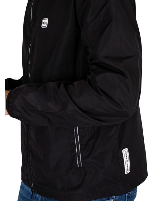 Armani Exchange Black Woven Blouson Jacket for men