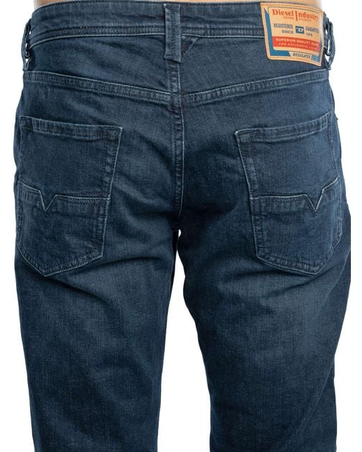 DIESEL Blue 1986 Larkee Bee Regular Tapered Jeans for men