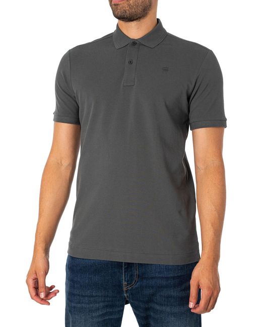 G Star RAW Dunda Slim Polo Shirt in Grey for Men Lyst UK