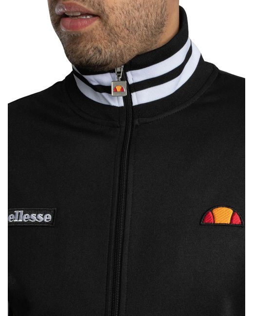Ellesse Black Milan Track Jacket for men
