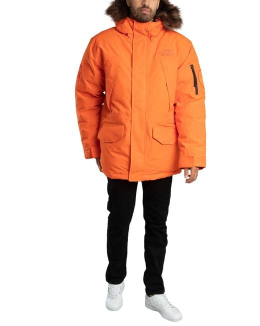 The North Face Orange Expen Mcmurdo Parka Jacket for men