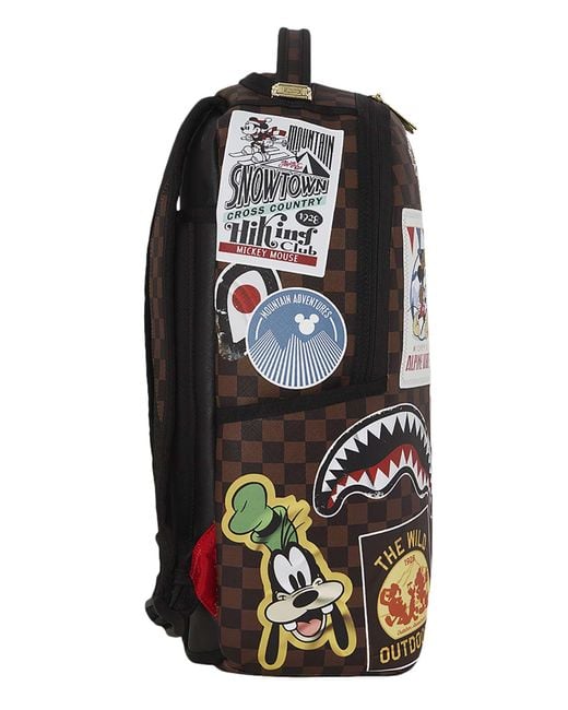 Sprayground Brown Mickey Mouse Global Mogul Backpack for men