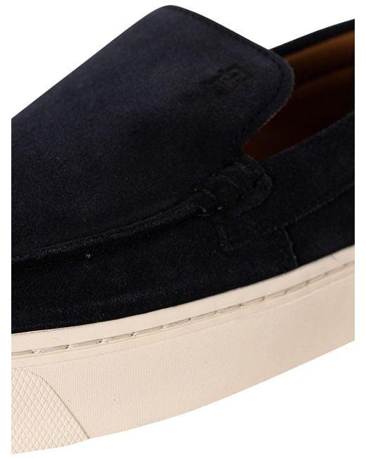 Tommy Hilfiger Blue Casual Suede Loafers for men