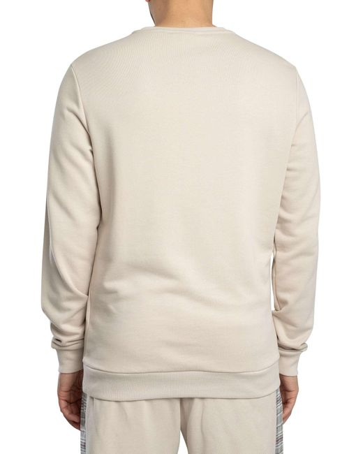Lyle & Scott Natural Check Panelled Sweatshirt for men
