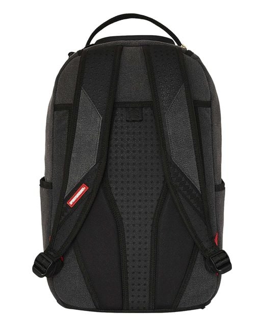 Sprayground Black 20l Shark Central Painted Backpack for men