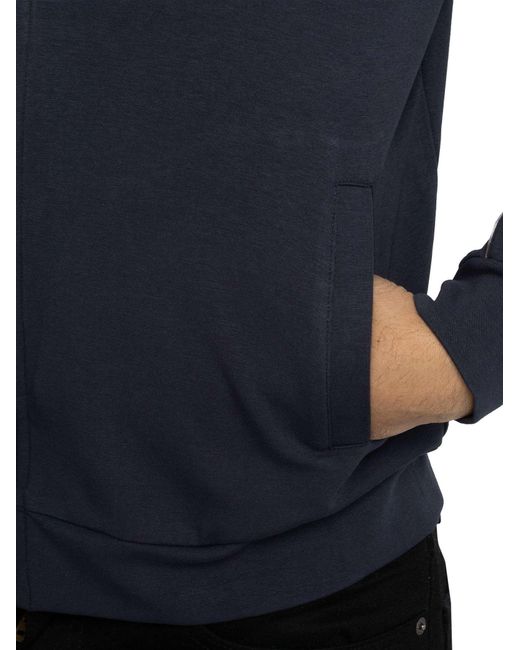 Aquascutum Blue Piping Scuba Track Jacket for men