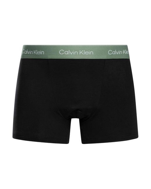 Calvin Klein Black 3 Pack Icon Relaxed Fit Trunks for men