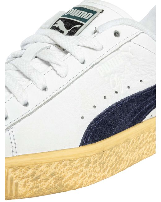 PUMA Multicolor Clyde Vintage Leather Trainers for men