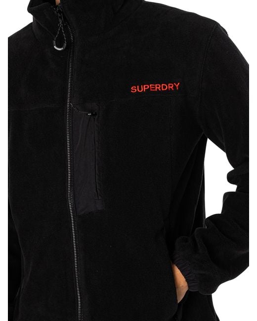 Superdry Black Code Fleece Trekker Jacket for men
