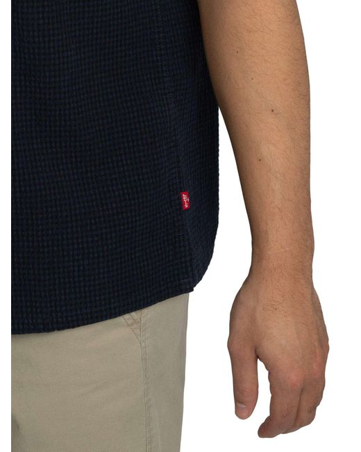 Levi's Black Sunset Short Sleeved Shirt for men