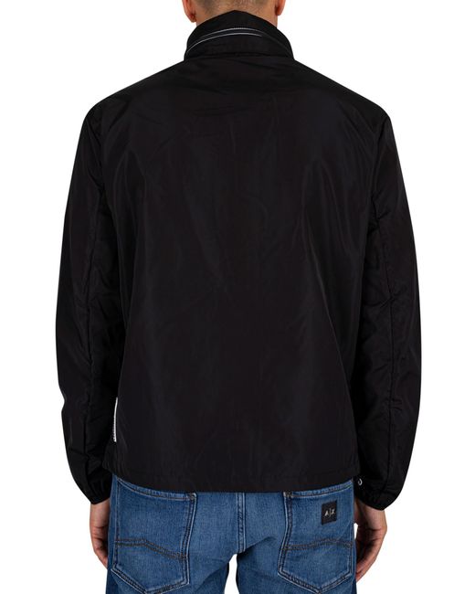 Armani Exchange Black Woven Blouson Jacket for men