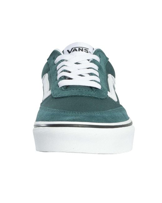 Vans Blue Brooklyn Suede Canvas Trainers for men