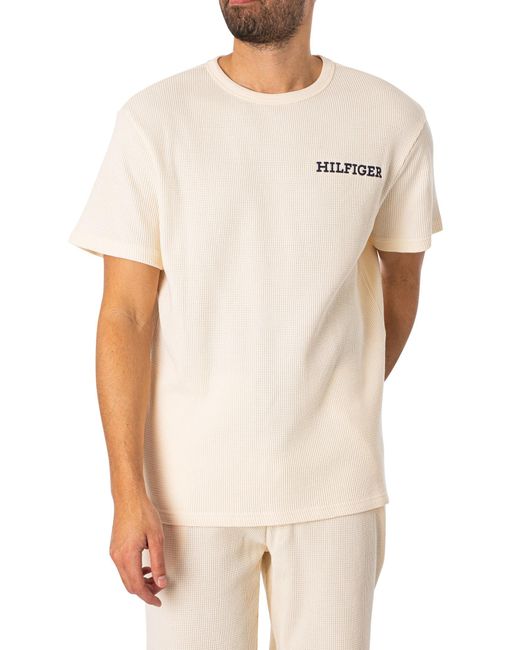 Tommy Hilfiger White Lounge Brand T-shirt for men