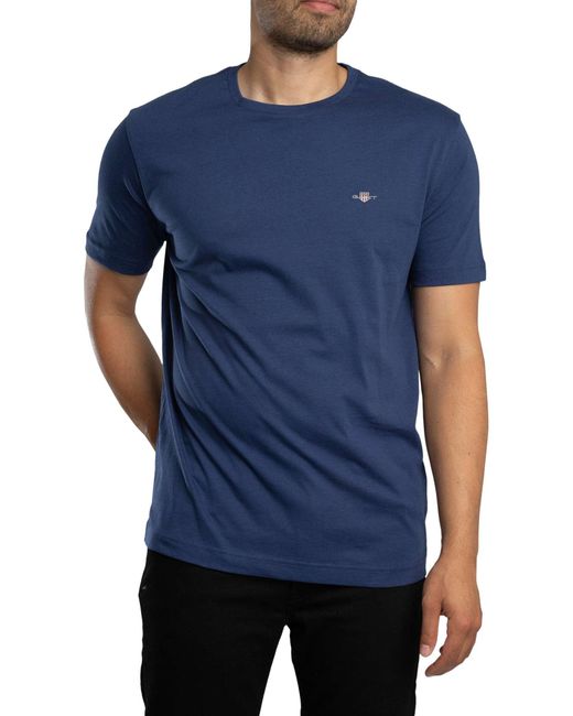 Gant Blue Regular Shield T-shirt for men