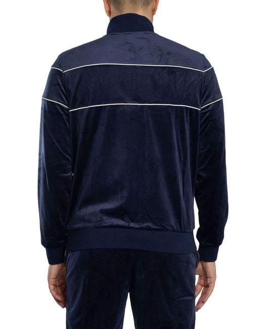 Fila Blue Vittorio Velour Jacket for men