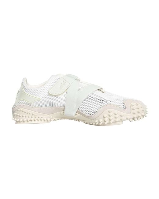 PUMA White Mostro Leather Trainers for men