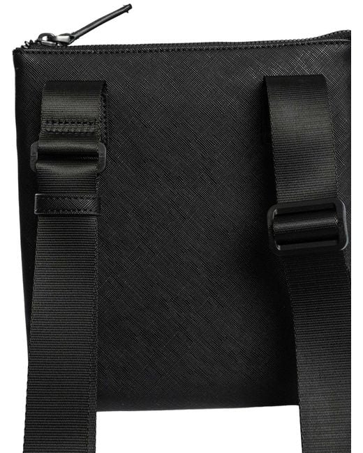 ARMANI EXCHANGE Black Box Logo Crossbody Bag for men