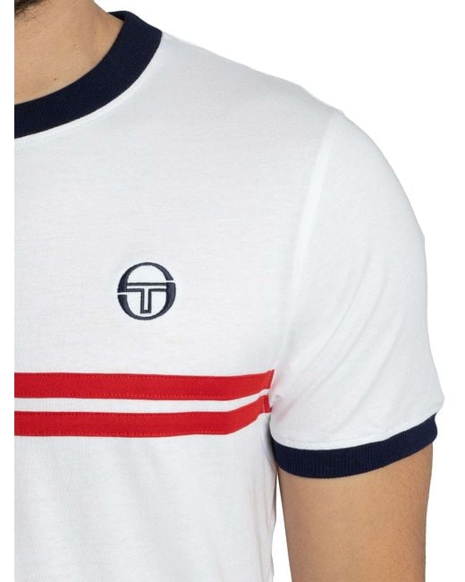 Sergio Tacchini White Supermac T-shirt for men