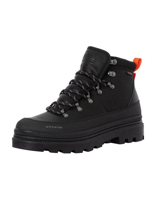 Palladium Black Finisterre Pallatrooper Hiker Boots for men