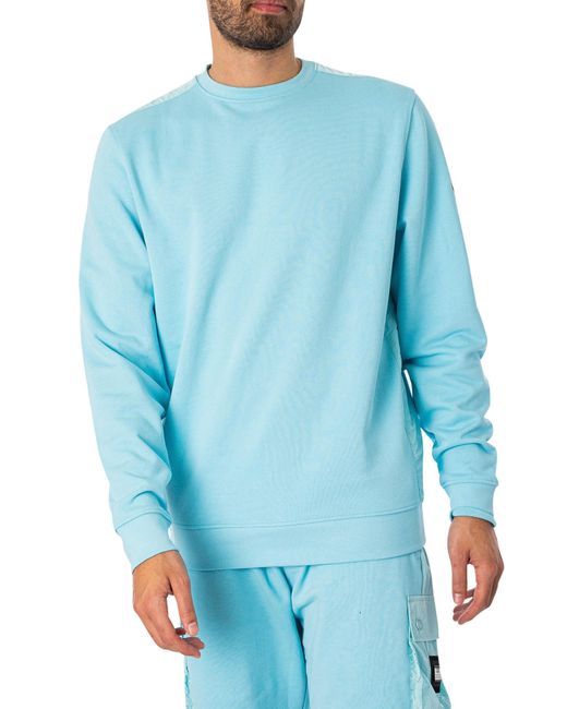 Weekend Offender Blue F Bomb Sweatshirt for men