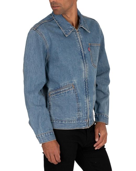Levi's Mechanics Trucker Jacket in Blue 