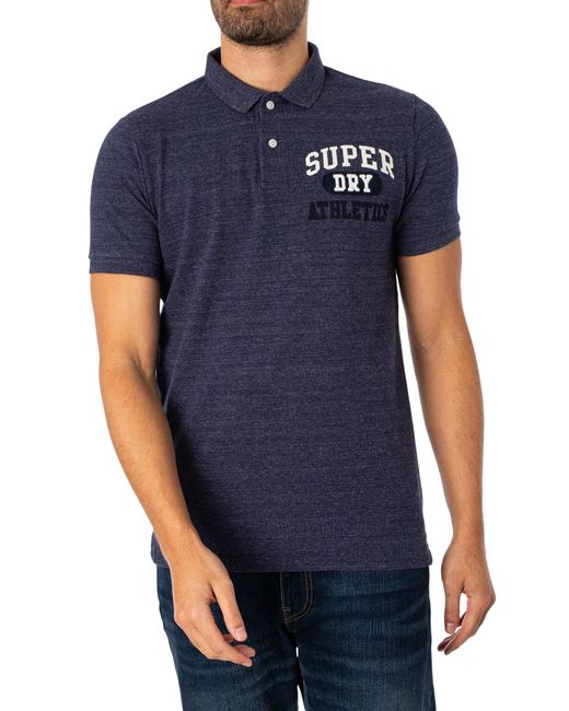 Superdry Blue Vintage Superstate Polo Shirt for men