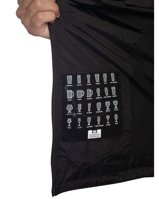 Weekend Offender Black Technician Face Mask Jacket for men