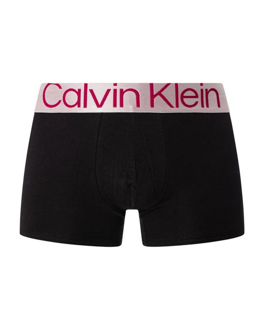 Calvin Klein Multicolor 3 Pack Reconsidered Steel Trunks for men