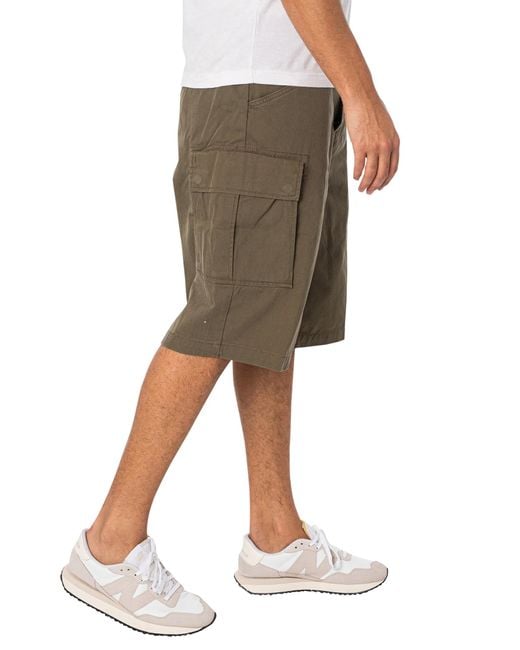 Timberland Gray Twill Cargo Shorts for men