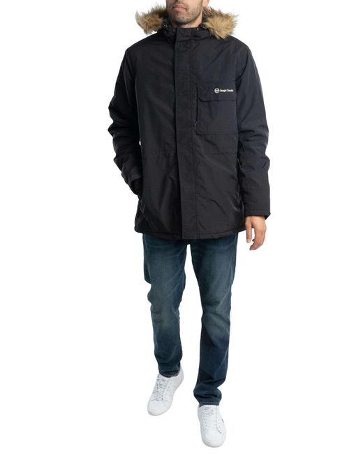 Sergio Tacchini Blue Budge Parka Jacket for men