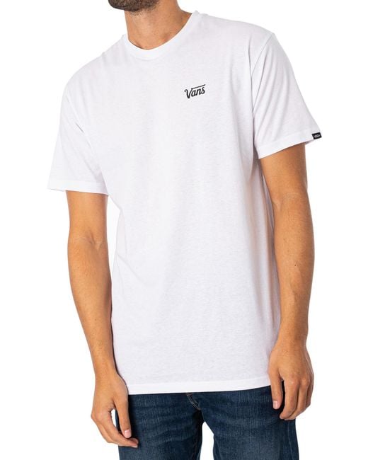 Vans White Mini Script T-shirt for men