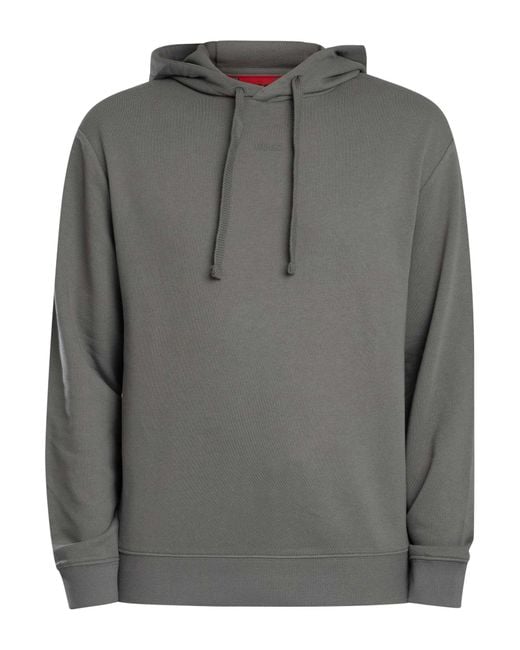 HUGO Gray Dapo Dayote Hooded Tracksuit for men