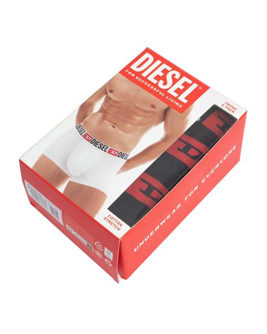 DIESEL Black 5 Pack Damien Trunks for men