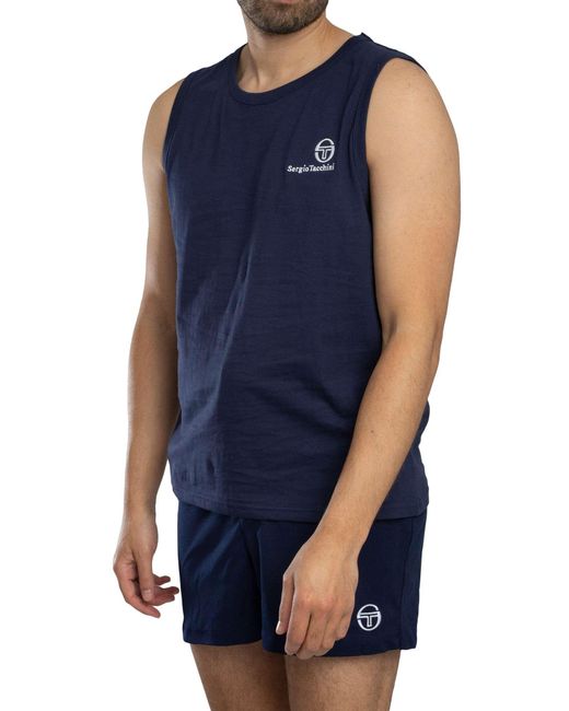 Sergio Tacchini Blue Sawyer Vest for men